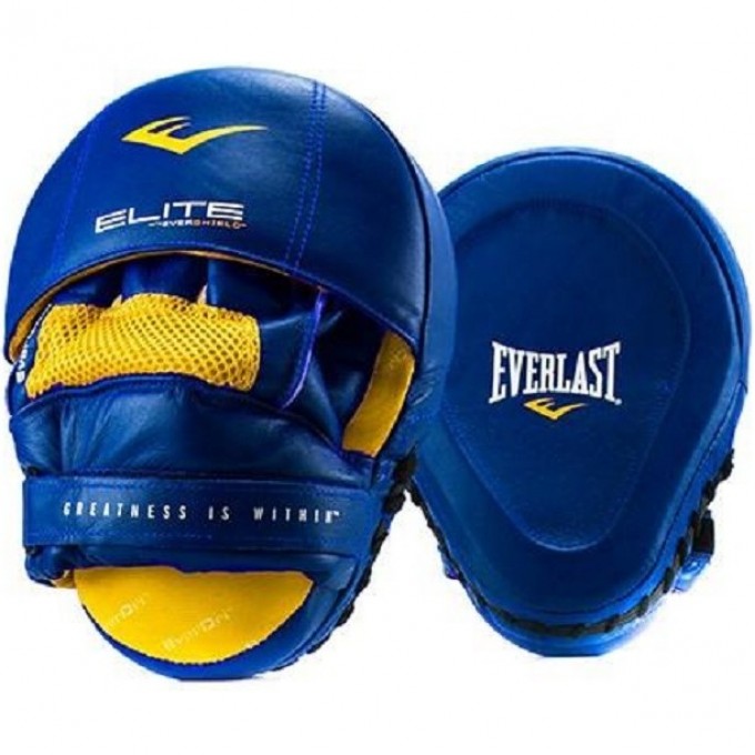 Лапы EVERLAST PRO ELITE LEATHER MANTIS синие P00000700 BL