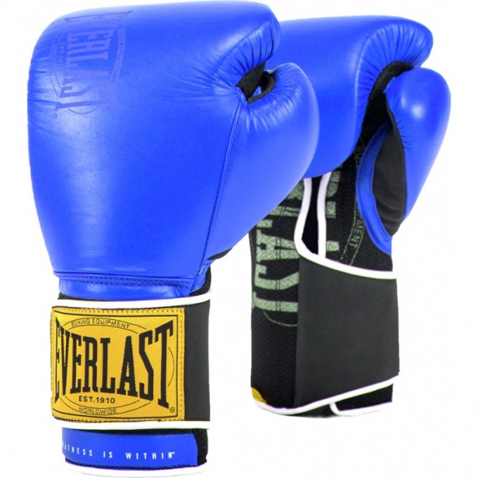 Перчатки тренировочные EVERLAST 1910 CLASSIC 16oz синие P00001698 Перчатки тренировочные EVERLAST 1910 CLASSIC 16oz синие P00001698