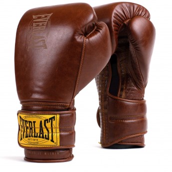 Перчатки тренировочные EVERLAST 1910 CLASSIC BROWN 16oz Перчатки тренировочные EVERLAST 1910 CLASSIC BROWN 16oz