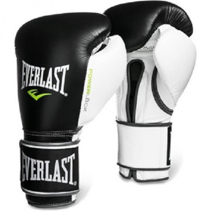 Перчатки тренировочные EVERLAST POWERLOCK 16oz черно/бело/зеленые 2200757 Перчатки тренировочные EVERLAST POWERLOCK 16oz черно/бело/зеленые 2200757
