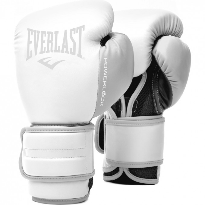 Перчатки тренировочные EVERLAST POWERLOCK PU 2 12oz белые P00002289 Перчатки тренировочные EVERLAST POWERLOCK PU 2 12oz белые P00002289