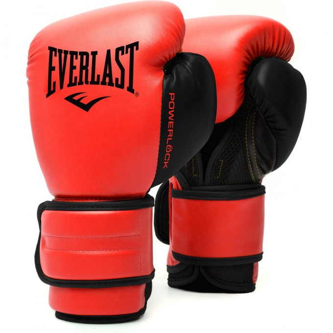 Перчатки тренировочные EVERLAST POWERLOCK PU 2 12oz красные P00002310 Перчатки тренировочные EVERLAST POWERLOCK PU 2 12oz красные P00002310