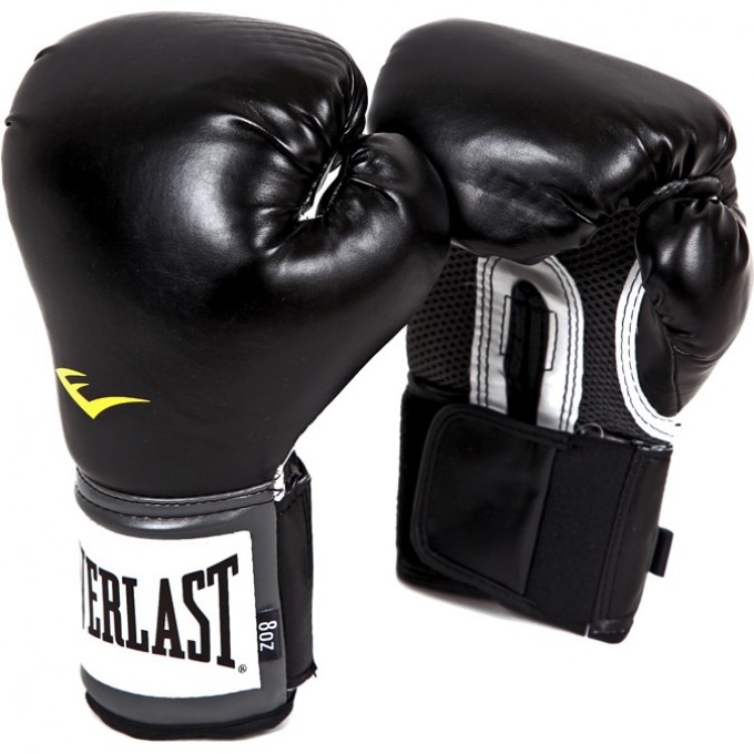 Перчатки тренировочные EVERLAST PU PRO STYLE ANTI-MB YOUTH черные 2308 Перчатки тренировочные EVERLAST PU PRO STYLE ANTI-MB YOUTH черные 2308