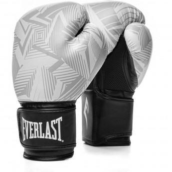 Перчатки тренировочные EVERLAST SPARK 12oz белые-гео Перчатки тренировочные EVERLAST SPARK 12oz белые-гео